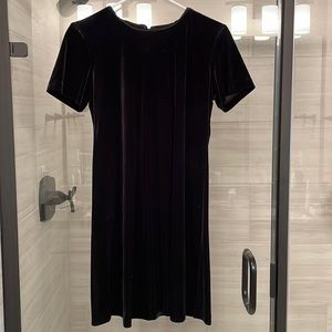 Black velvet dress